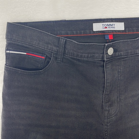 Tommy Jeans Slim Black Jeans Mens 38x32 - Picture 2 of 8